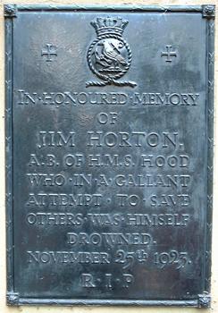 Memorial plaque to James Horton