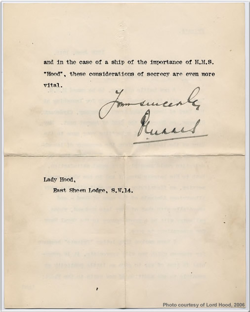 12 Jun 1918 letter to Lady Hood, page 2