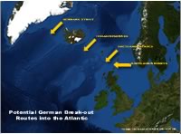 Potential German Escape Routes into the North Atlantic
