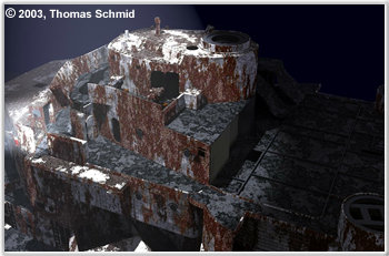 Computer rendering of Bismarcks bridge, by Thomas Schmid