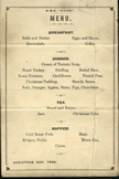 1936 Christmas dinner menu