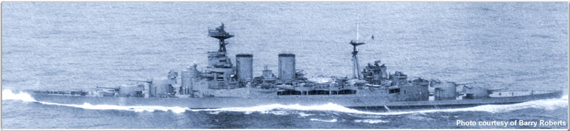 One of the last photos of H.M.S. Hood, believed to have been taken on 22 May 1941