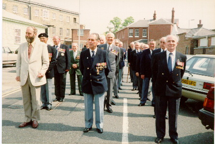 JR Williams leading the Association parade, early 1990s