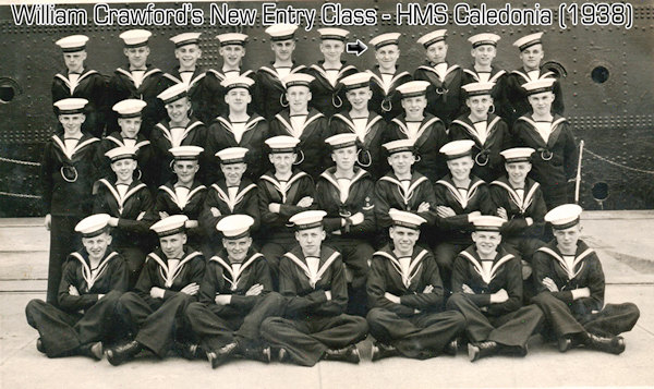 Bill Crawford's class at H.M.S. Caledonia