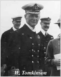 Wilfred Tomkinson as Captain of H.M.S. Hood in 1920, photo courtesy of Shawne Lavender, 2007 