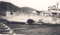 Damage to a Spanish destroyer