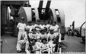 H.M.S. Hood 4" Gun Crew, 1940 or 1941