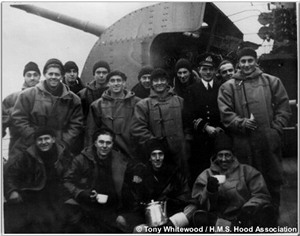 H.M.S. Hood 4" Gun Crew, 1940 or 1941