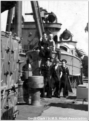 H.M.S. Hood's Boat Deck, 1940 or 1941