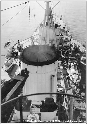 H.M.S. Hood's boat deck, 1937/1938