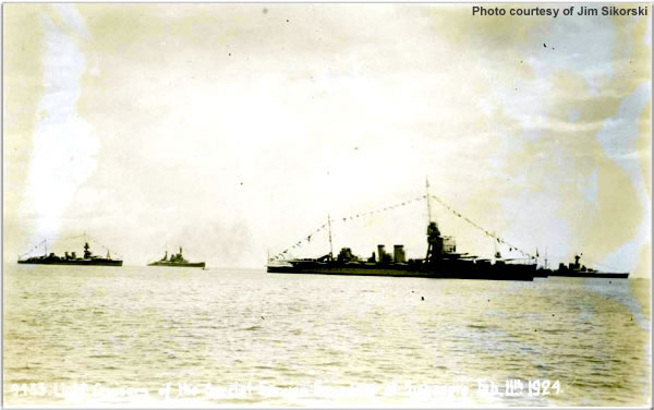 Ships of the Special Service Squadron at Singapore, Feb 1924