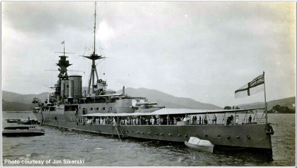 H.M.S. Hood in the West Indies, July 1924