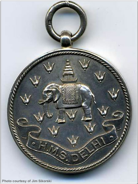 Football medal won by ERA P. Honton, 1923 or 1924