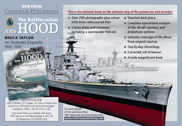 The Battlecruiser Hood An Illustrated History, a book by Bruce Taylor